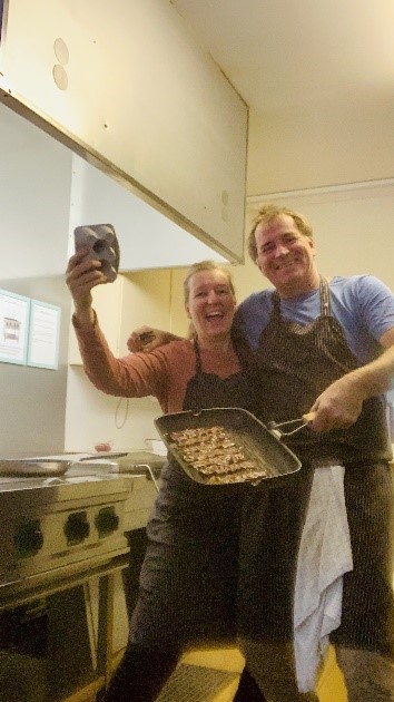 Lækker mad på Boafall Lodge