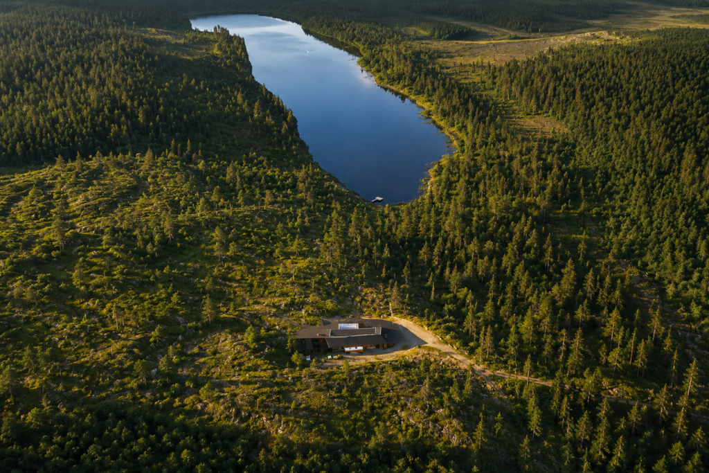 Aerial view of Boafall Lodge on Google