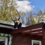 Holiday home in southern Sweden: Boafall Lodge – Cleaning the terrace
