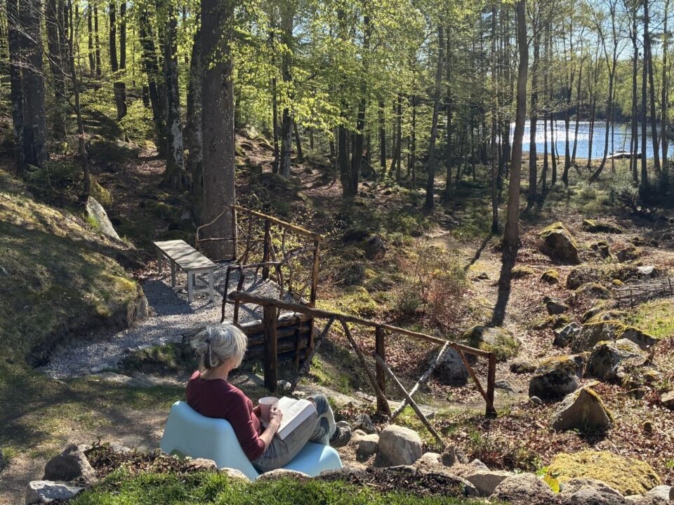 Holiday home in southern Sweden: Boafall Lodge – View of the Groot garden